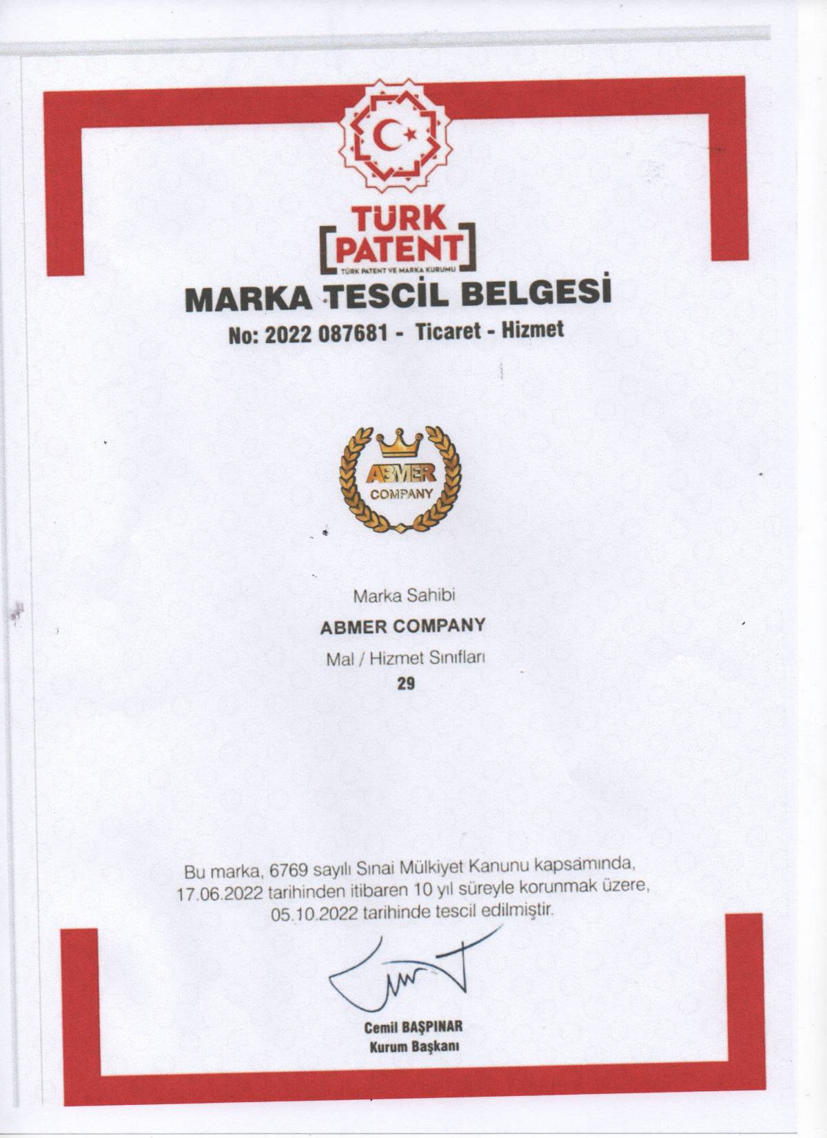 Marka Belgesi